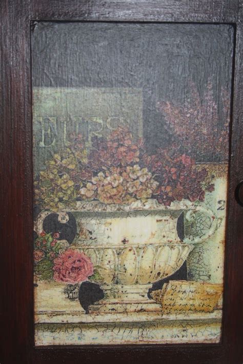 Margaret Teacher's Pastime | Key cabinet, Vintage cabinets, Decoupage