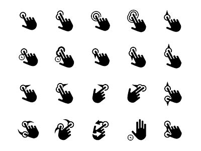 Touch Gesture icons Sketch freebie - Download free resource for Sketch ...