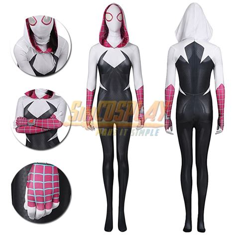 Gwen Stacy Suit Cosplay Costume Spider Man Into The Spider Verse ...