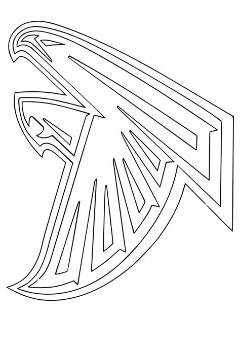 Free Printable NFL Eagle Coloring Page for Adults and Kids - Lystok.com