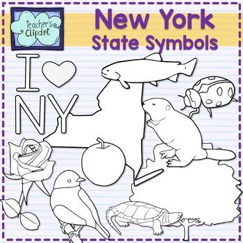 New York state symbols clipart by Teacher's Clipart | TpT