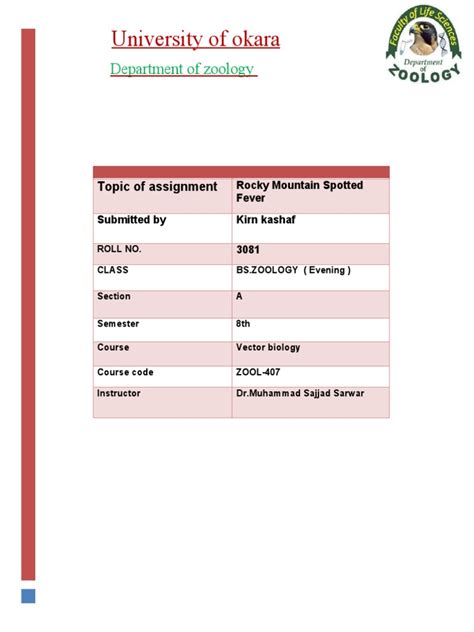 Rocky Mountain Spotted Fever | PDF | Diseases And Disorders | Medicine