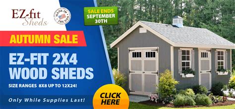 Sheds For Less: Factory direct storage shed kits & buildings