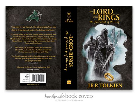 'LOTR Fellowship of the Ring' Book Cover Design by Alanna Rance on Dribbble