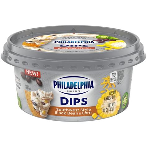 Kraft Philadelphia Dips Southwest Style Black Bean & Corn Cream Cheese ...