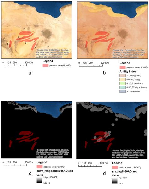 Pastoral areas in Fezzan according to ethnographic sources [34-36]. (a ...