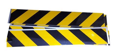 Acrylic Black & Yellow Hazard Marker Sign Board, Shape: Rectangular at Rs 390/sq ft in Jabalpur