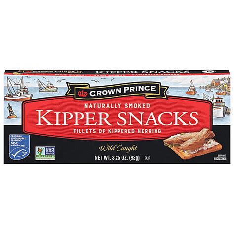 Crown Prince Kipper Snacks Fillets Of Kippered Herring | Canned Tuna & Seafood | Miller and Sons ...