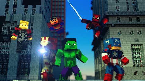 Heroís da Marvel Minecraft 15.6 Mod Marvel Universe Minecraft PE ...