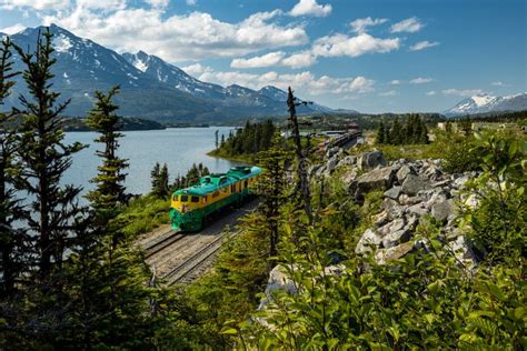 Historic Train in the City of Skagway in Alaska Editorial Stock Image ...