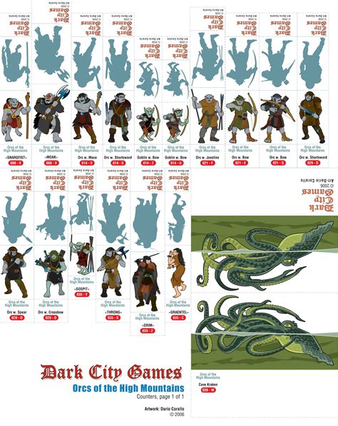 D&d Printable Miniatures