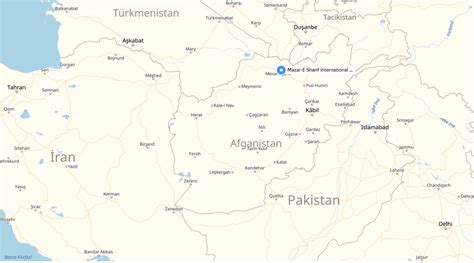 Mazar e Sharif Map - Afghanistan