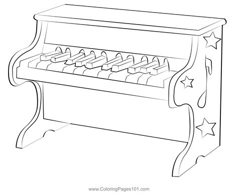 Kids Piano Coloring Page for Kids - Free Piano Printable Coloring Pages ...