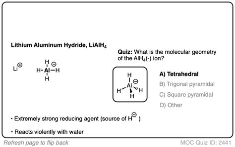 Lithium Aluminum Hydride (LiAlH4) For Reduction of Carboxylic Acid Derivatives – Master Organic ...