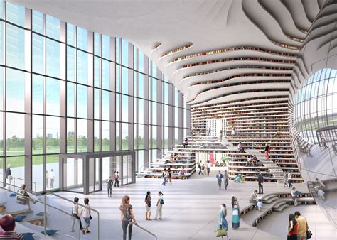 Library in China by MVRDV | Tianjin, Library architecture, Architecture