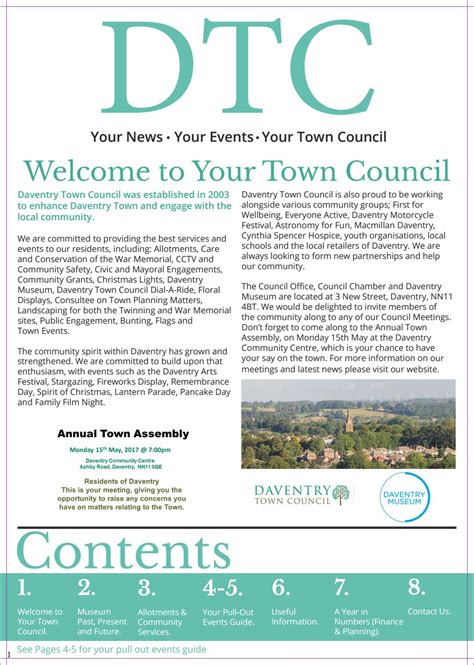 Daventry Town Council newsletter 2017 by Daventry Town Council - Issuu