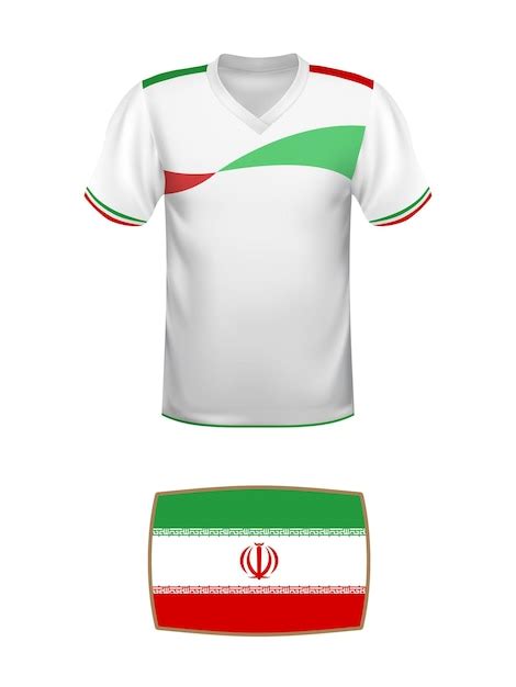 Premium Vector | Iran jersey football kit world football tournament 2022 national tshirt and ...