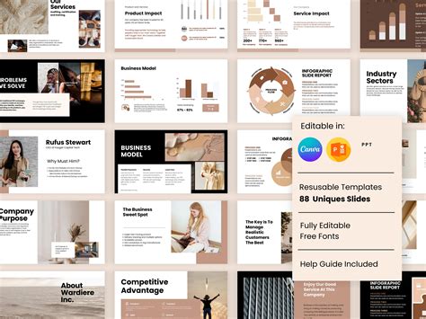 Business Pitch Deck Template Business Plan Template Editable - Etsy