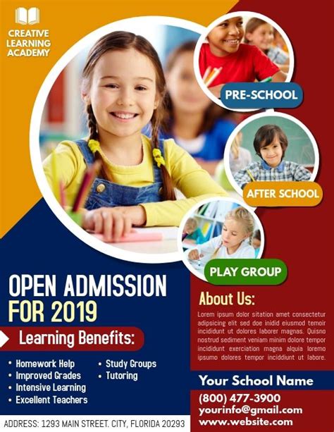Open School Admission Flyer
