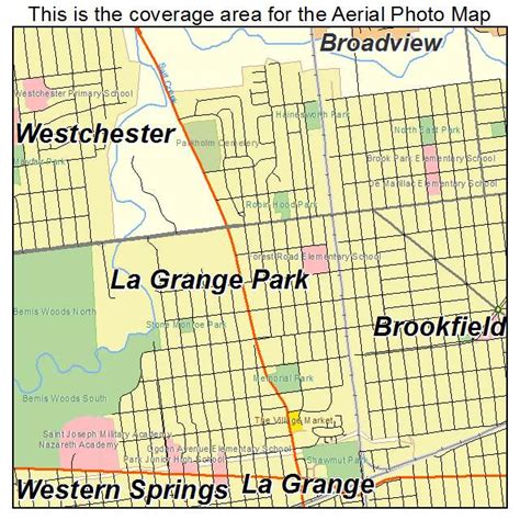 Aerial Photography Map of La Grange Park, IL Illinois