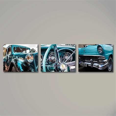 Vintage Cars Set of 3 - Custom Canvas & Prints | Custom canvas art, Custom canvas prints ...