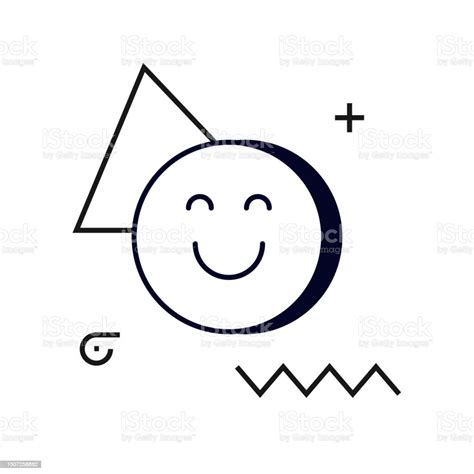 Happy Face Icon Smiley Face Symbolsflat Style The Design Is Simple And Can Be Used And Edited In ...