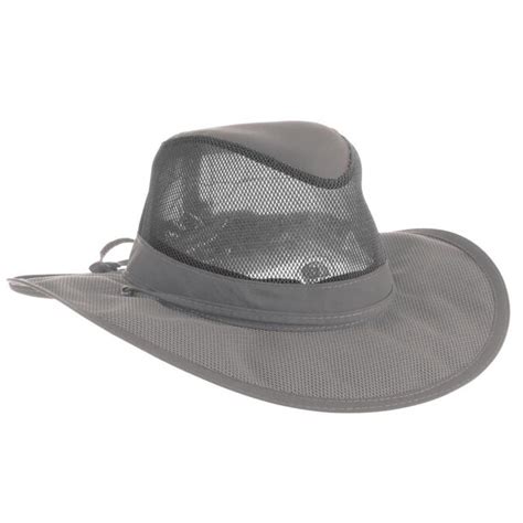 Dorfman Pacific DPC Safari Mesh Hat- Grey- XL in the Hats department at ...