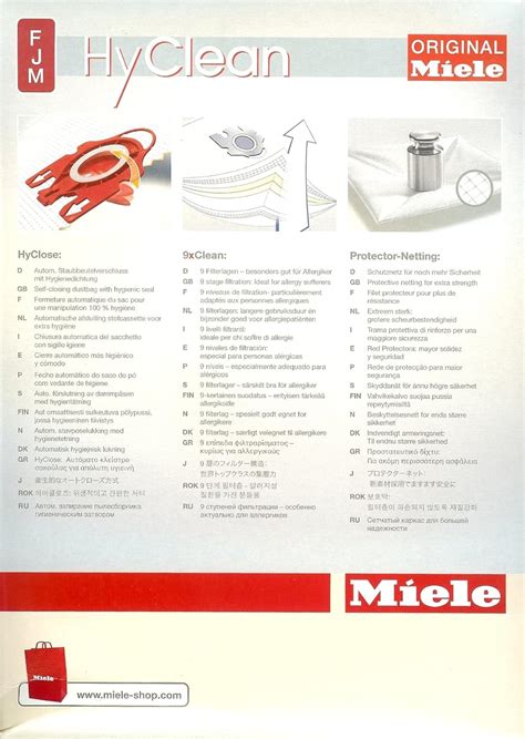 Miele Style FJM Vacuum Bags Includes Bags & Filters ~ miele vaccum bags