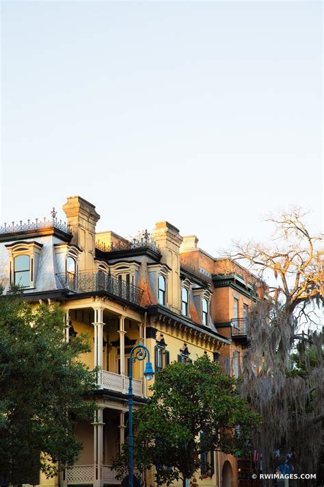 Framed Photo Print of HISTORIC SAVANNAH GEORGIA ARCHITECTURE SAVANNAH GEORGIA VERTICAL Print ...