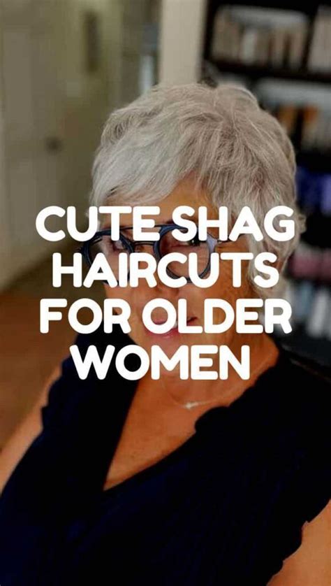 Easy hairstyle for short hairwomen over 50 in 2023 | Short shag haircuts, Short hair over 60 ...