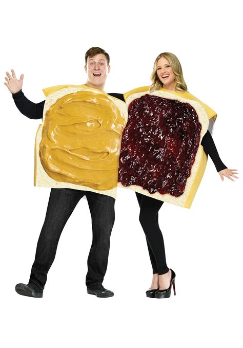 Peanut Butter and Jelly Couples Costume - Funny Costumes, Food Costumes