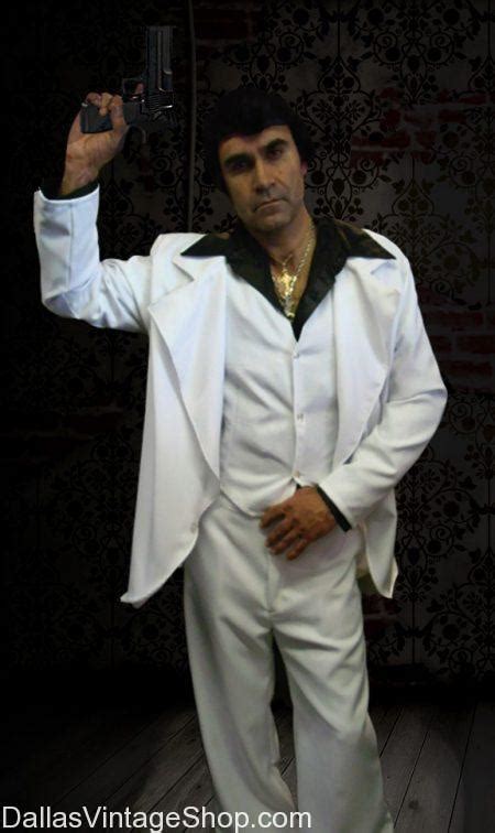 'Scarface' Tony Montana Costume, 1983 Movie 'Scarface' Costume, Scarface Takes Place in the 80s ...