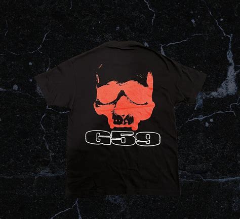 G59 Records G59 Red Skull Logo Grey Day 2022 Tour Tee | Grailed