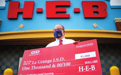 HEB Celebrates Curbside Opening with Donations | The Fayette County Record