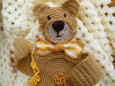 Crochet Teddy Bear Blanket, Personalised Baby Blanket, Bear Lovers Gift ...