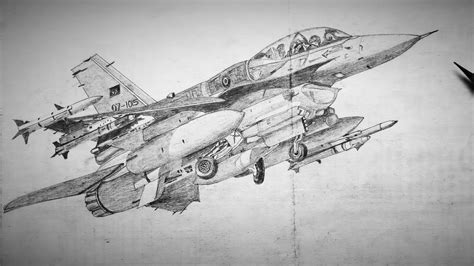 Fighter plane drawing - YouTube