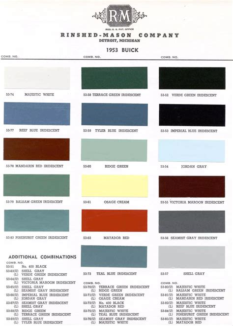 Buick Paint Codes & Color Charts