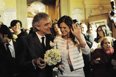 Andrea Bocelli got married to his manager and it was just lovely ...