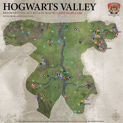 Hogwarts Legacy World Map