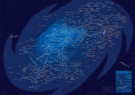 Galaxy Map Star Wars - Map Of The World