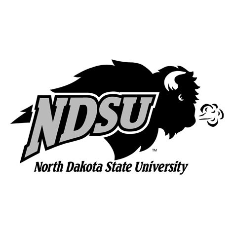 NDSU Bison Logo Black and White (2) – Brands Logos