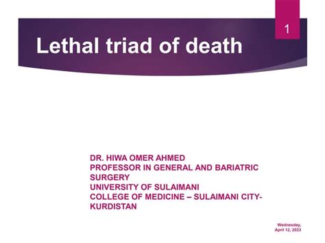 Triad of death, damage controle surgery.ppt