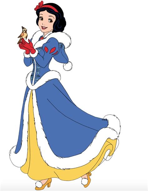 Snow White in her new and beautiful winter dress for Christmas | Snow ...