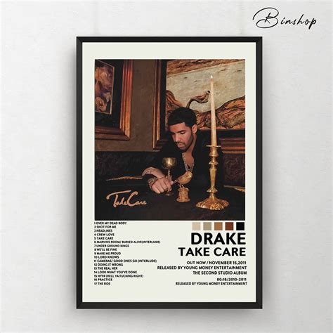 Drake Take Care Poster Album Cover Poster Room Decor | Etsy