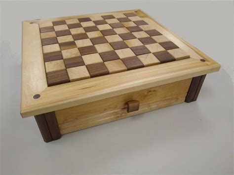 Woodworking Plans Chess Board With Drawer paper Plans - Etsy