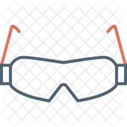 Safety goggles Icon - Download in Line Style