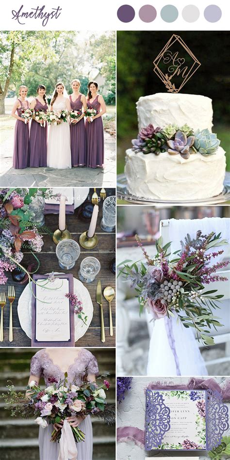 10 Pretty Shades of Purple Wedding Color Combos - Elegantweddinginvites ...