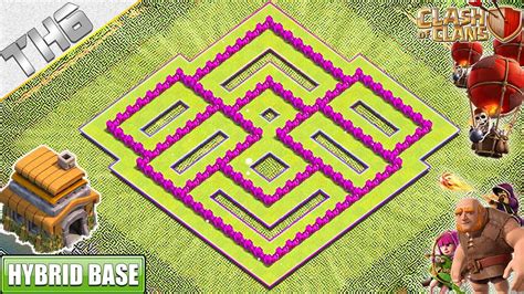 TH6 Base 2020 with REPLAY!! Town Hall 6 Hybrid Base with Copy Link - Clash of Clans - YouTube