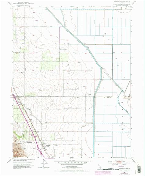 Classic USGS Dunnigan California 7.5'x7.5' Topo Map – MyTopo Map Store