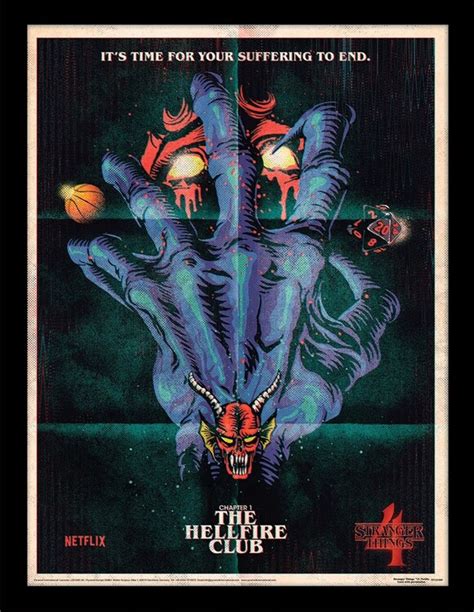 Stranger Things 4 - The Hellfire Club Framed poster | Buy at Europosters